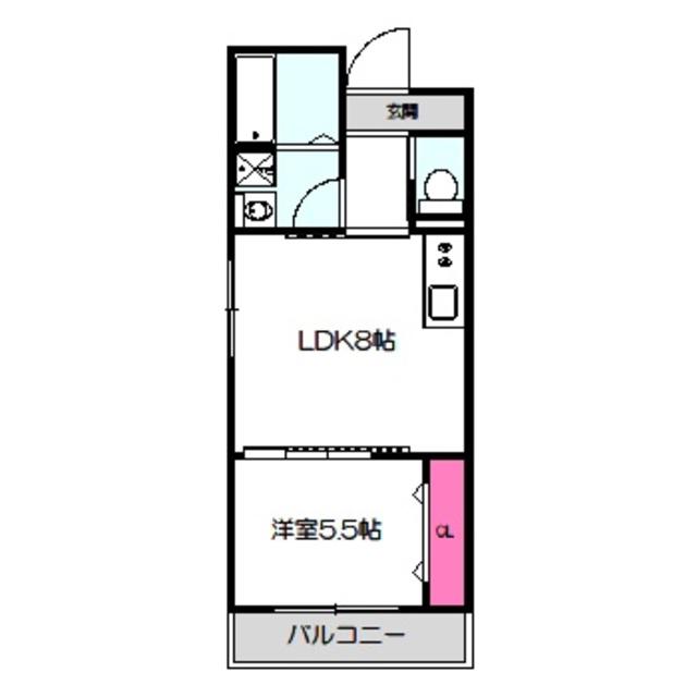 グランイニシオ都島(1LDK/5階)の間取り写真