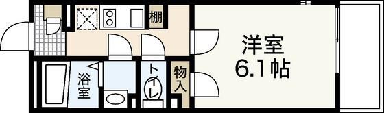 クレイノ西川口(1K/1階)の間取り写真