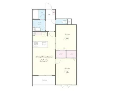 STADT NERIMA-KASUGACHO(2LDK/4階)の間取り写真