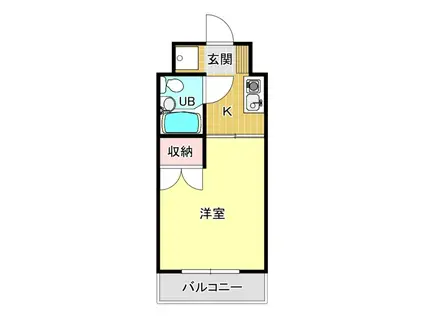 レジデンス曳馬III(1K/3階)の間取り写真