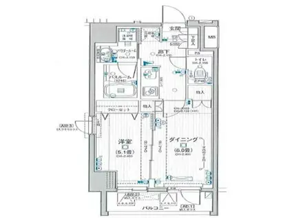 日神デュオステージ浅草II(1DK/10階)の間取り写真