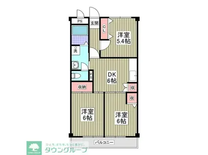 MIYAMAII-1(3SDK/1階)の間取り写真