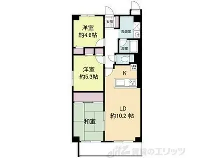 ライフ18(2SLDK/2階)の間取り写真