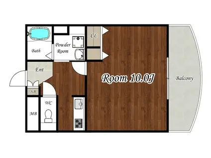 AMAN SWEET(1K/3階)の間取り写真