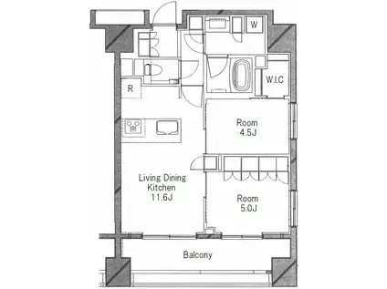 プレシス上野リュクス(2LDK/8階)の間取り写真