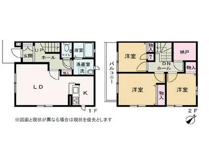 フォーチューン(3SLDK/1階)の間取り写真