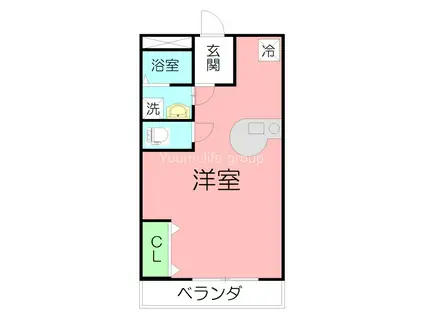 エスペラントセイエイ(ワンルーム/3階)の間取り写真