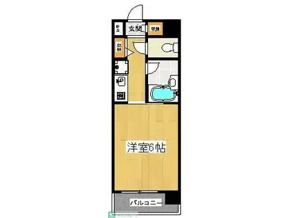 サポートハウス小田公園(1K/4階)の間取り写真