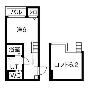 クレシェンテ栄生(1K/1階)の間取り写真