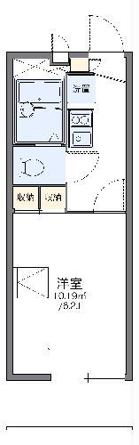 レオパレスバロン(1K/3階)の間取り写真