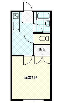 セジュール山田(1K/2階)の間取り写真
