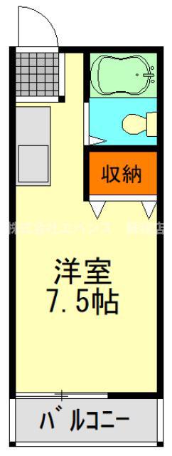 コーポ葛城(1K/1階)の間取り写真
