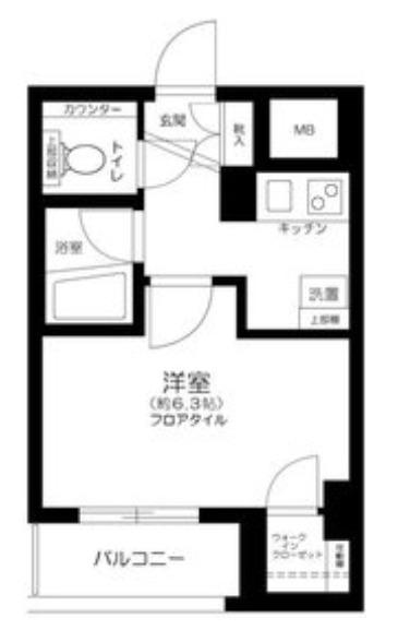 EXIM NISHISUGAMO(1K/5階)の間取り写真