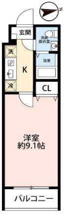 ヒルズ八尾本町(1K/6階)の間取り写真