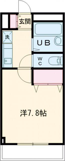 フロンティア21(1K/3階)の間取り写真