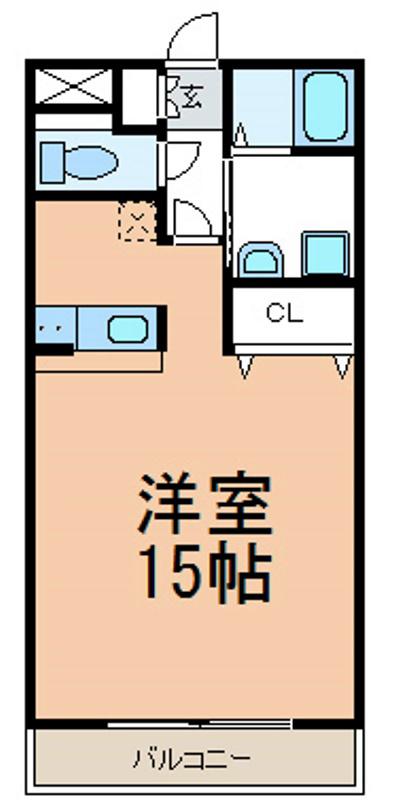 エルガーラ刈谷(1K/3階)の間取り写真