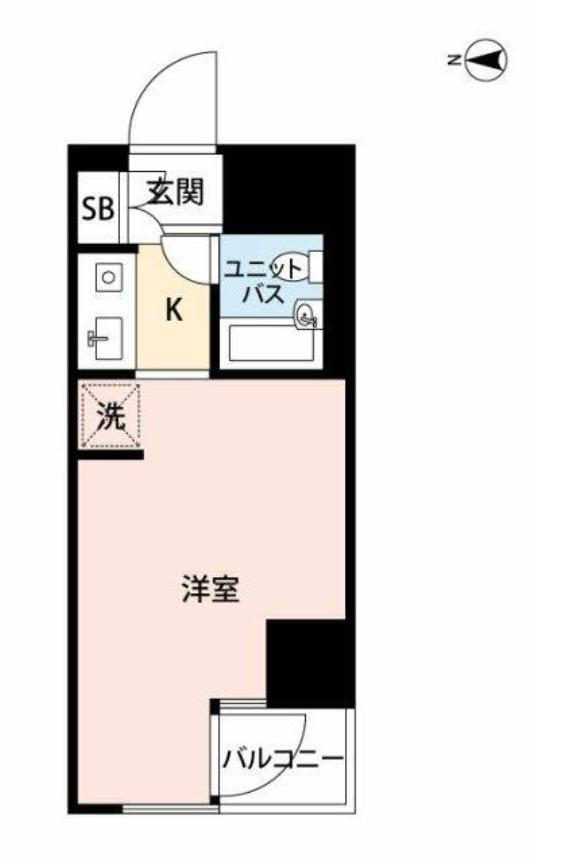 マイナビSTAYパレス江戸川橋(ワンルーム/9階)の間取り写真