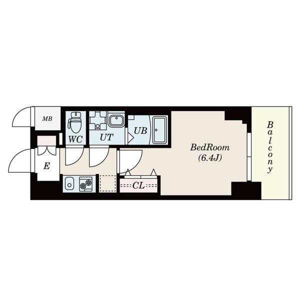S-RESIDENCE平安通(1K/10階)の間取り写真