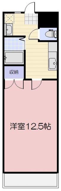 パル98(1K/4階)の間取り写真