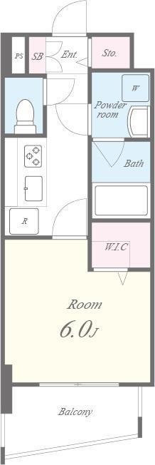 THE GRAN RESIDENCE NIHONBASHI(1K/8階)の間取り写真