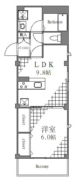 260807 セレンディピティ(1LDK/4階)の間取り写真