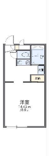レオパレスCYTHERLIS(1K/2階)の間取り写真
