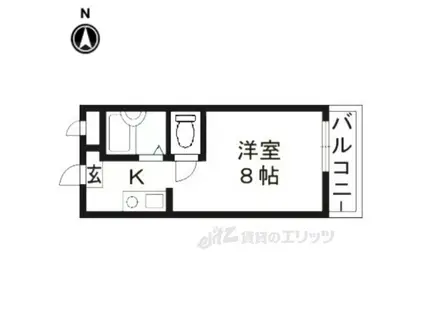 メゾン加後(ワンルーム/1階)の間取り写真