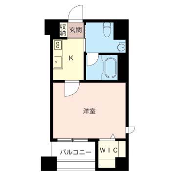 CUARTO TCC(1K/2階)の間取り写真