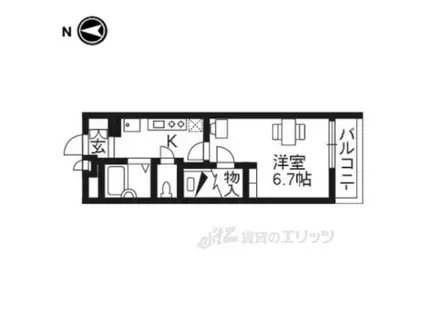 レオパレス壬生ミヤビ(1K/2階)の間取り写真