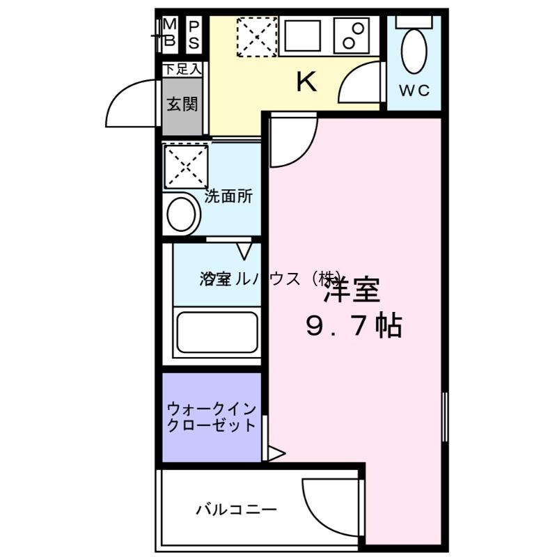 フジパレス堺中長尾3番館(1K/2階)の間取り写真