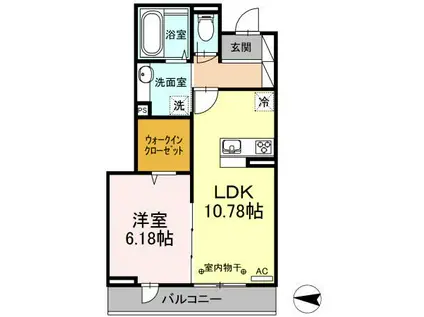 ソフィアハイツ(1LDK/2階)の間取り写真