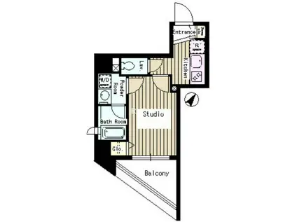 グランベル西早稲田プレシャス(1K/3階)の間取り写真