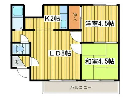 IT.S HONGOH(2LDK/4階)の間取り写真