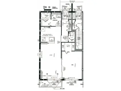 ルミエールテラス(1LDK/1階)の間取り写真