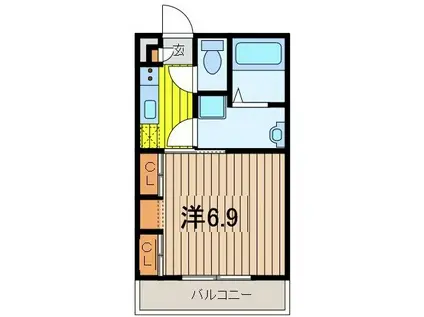 リブリ・STUDIO A(1K/3階)の間取り写真