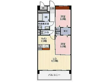 BLANE DOR(2LDK/3階)の間取り写真