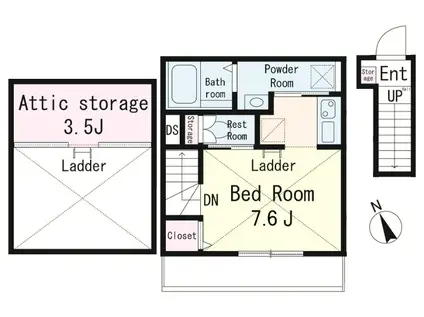 吉祥寺本町4丁目PJ(ワンルーム/2階)の間取り写真