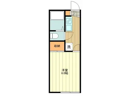 レオパレス正楓(1K/1階)の間取り写真