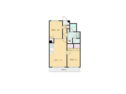 グレイスコート(2LDK/3階)の間取り写真