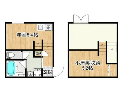 RENATUS PRIMO(ワンルーム/2階)の間取り写真