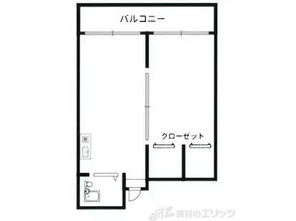 王仏マンション(1LDK/3階)の間取り写真
