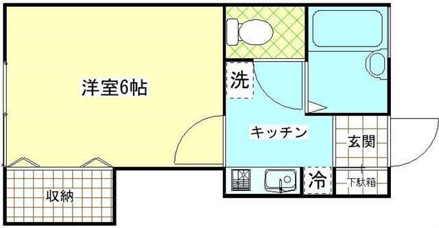 センチュリーハイツ(1K/1階)の間取り写真
