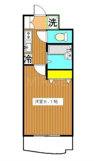 M-PLAZON(1K/2階)の間取り写真