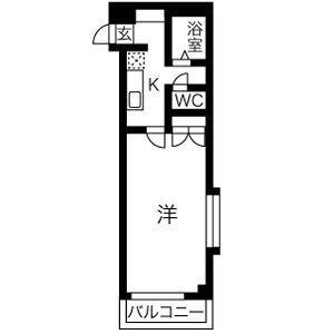 O-PALETTE(1K/1階)の間取り写真