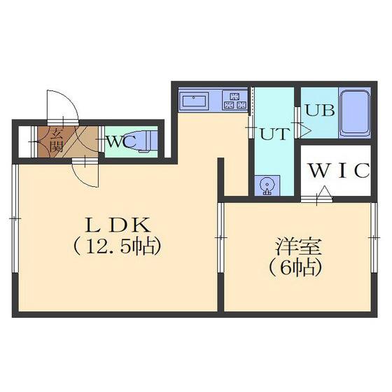 フォーレAP(1LDK/2階)の間取り写真