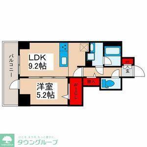 GRANPASEO三ノ輪(1LDK/5階)の間取り写真