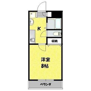 グリーンハイツ2(1K/2階)の間取り写真
