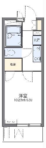 レオパレスアンドゥドゥ(1K/3階)の間取り写真