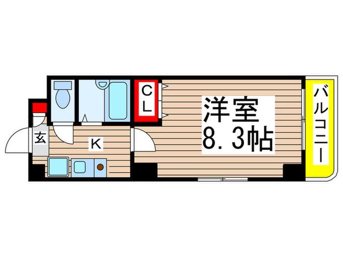 第12中央ビル(1K/4階)の間取り写真