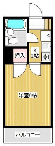 クリンゲル旭(1K/3階)の間取り写真